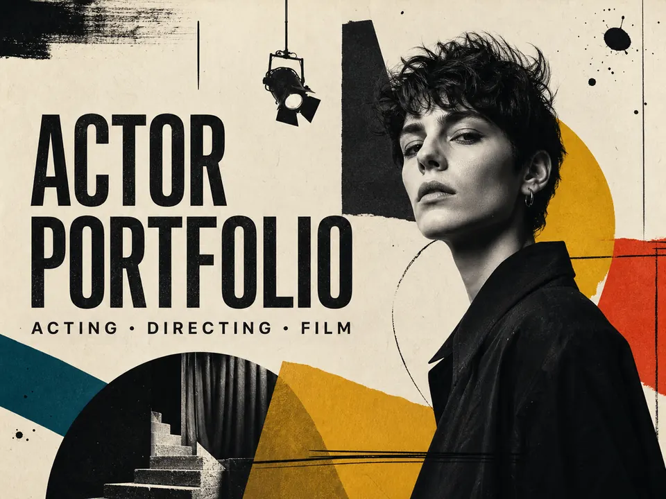 Entwurf eines Actor Portfolio WordPress-Themes für künstlerische Arbeit
